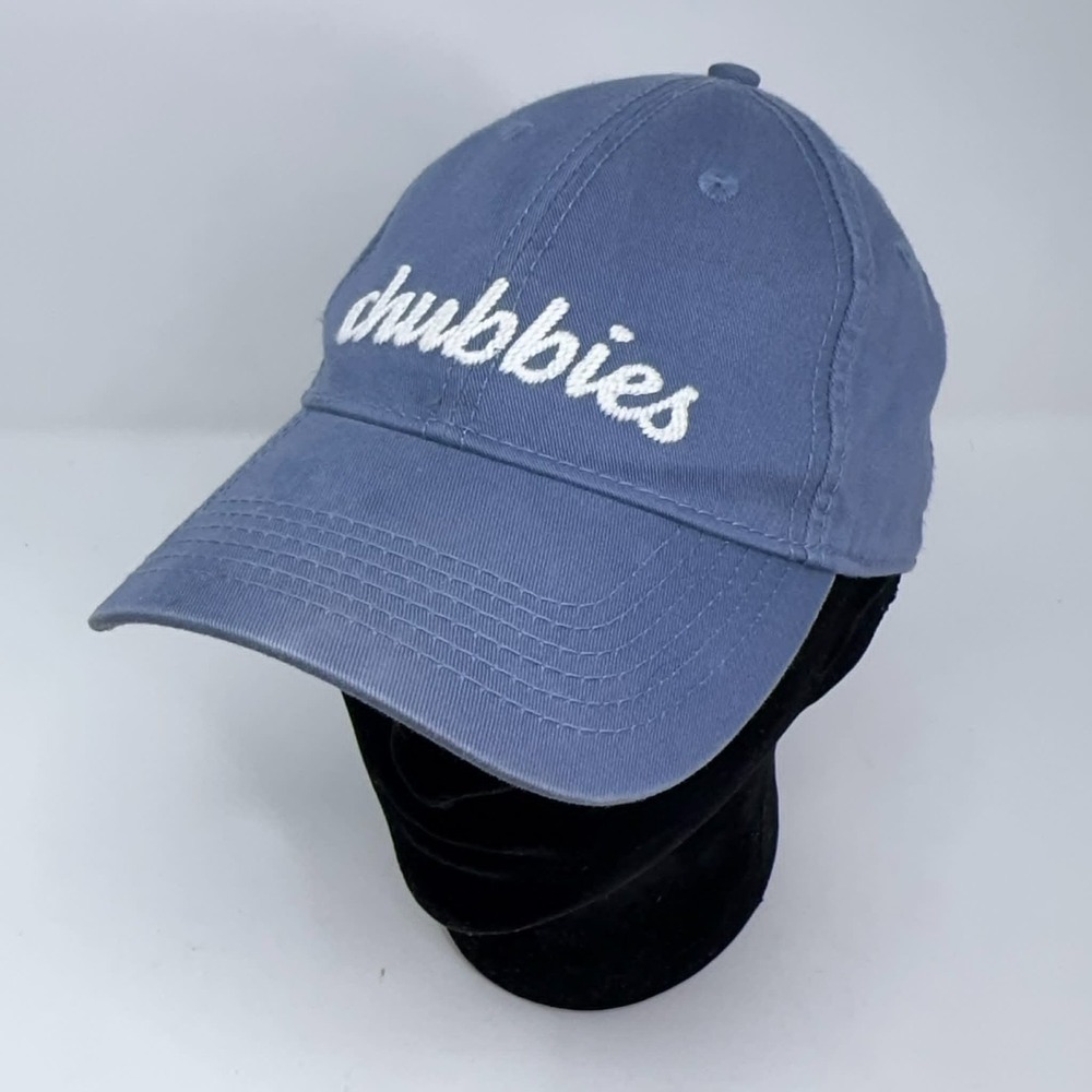 Chubbies Hat Harding Lane Adjustable Embroidered Blue Men's Dad Hat Blue White